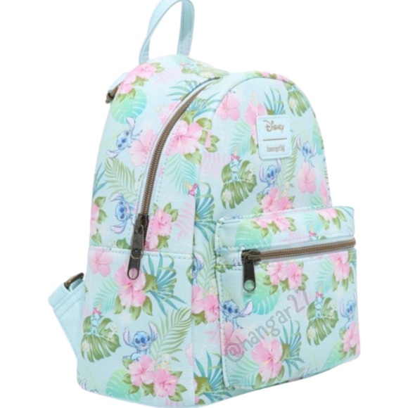 Stitch Tropical Loungefly Backpack - Picture 2 of 7